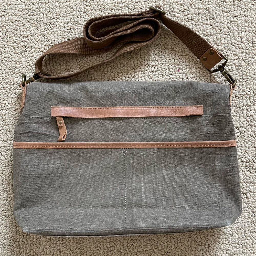 Ecosusi | Canvas Crossbody Bag | os - Picture 3 of 6